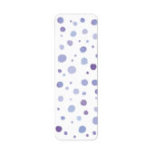 手絵を描水玉模様 ラベル (正面)