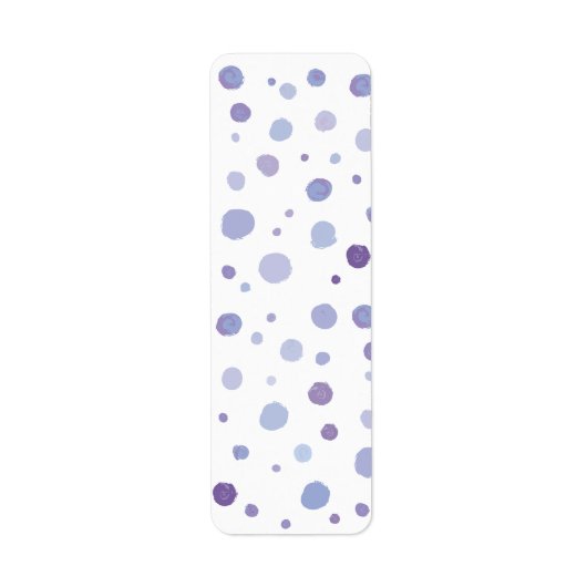 手絵を描水玉模様 ラベル (正面)