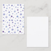 手絵を描水玉模様 割引カード (正面/裏面)