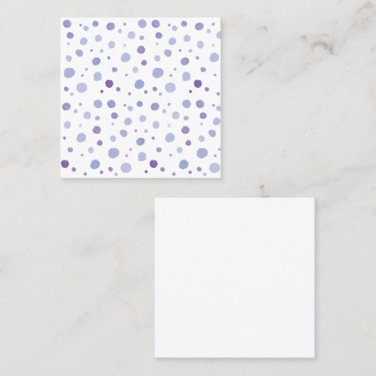 手絵を描水玉模様 割引カード (正面/裏面)