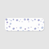 手絵を描水玉模様 名札 (正面)