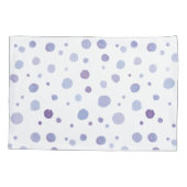 手絵を描水玉模様 枕カバー (裏面)