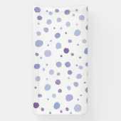 手絵を描水玉模様 横断幕 (縦)