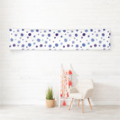 手絵を描水玉模様 横断幕 (インサイチュ)