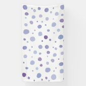 手絵を描水玉模様 横断幕 (縦)