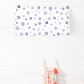 手絵を描水玉模様 横断幕 (インサイチュ)