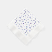 手絵を描水玉模様 縁ありカクテルナプキン (角)
