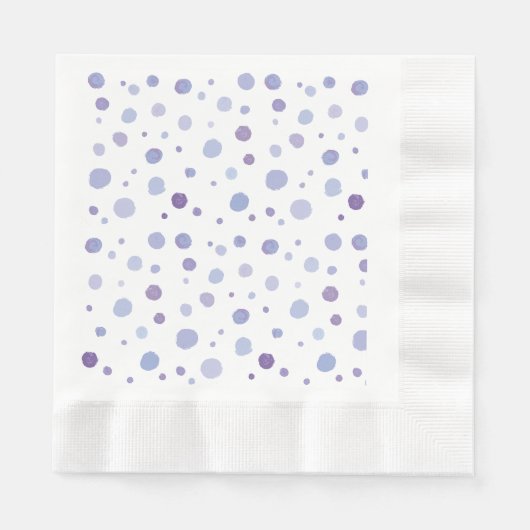 手絵を描水玉模様 縁ありランチョンナプキン (正面)