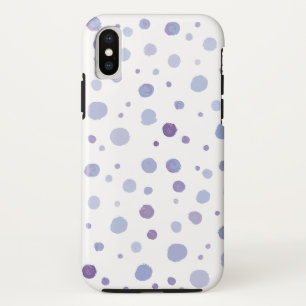 手絵を描水玉模様 iPhone XSケース