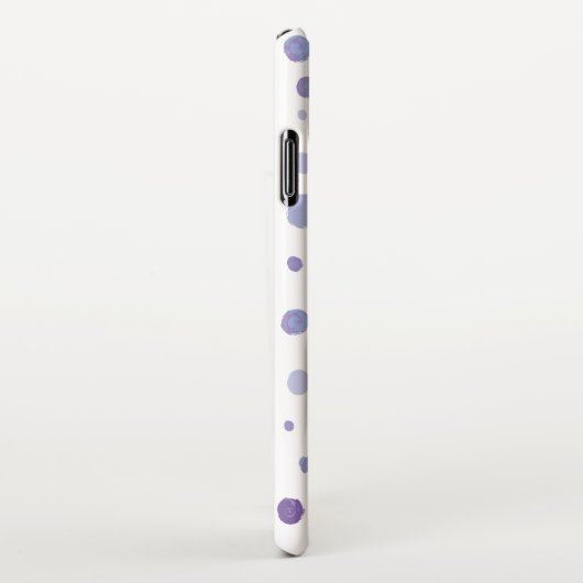 手絵を描水玉模様 iPhoneケース (右側)