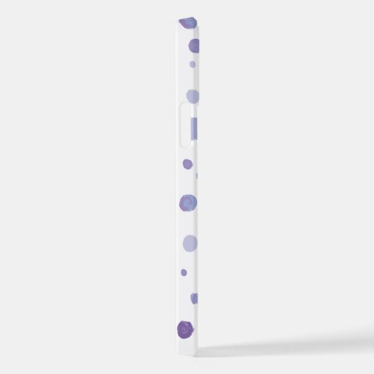 手絵を描水玉模様 iPhoneケース (右側面)