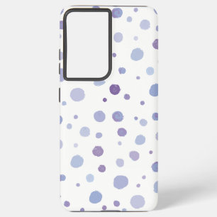 手絵を描水玉模様 SAMSUNG GALAXY S21+ケース