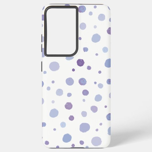 手絵を描水玉模様 SAMSUNG GALAXYケース (裏面)