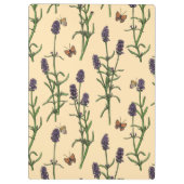 手絵を描水色と水模様 クリップボード (裏面)