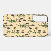 手絵を描水色と水模様 SAMSUNG GALAXYケース (裏面横)