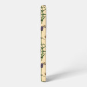 手絵を描水色と水模様 SAMSUNG GALAXYケース (左側面)