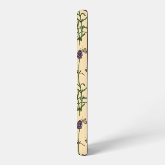 手絵を描水色と水模様 SAMSUNG GALAXYケース (左側面)