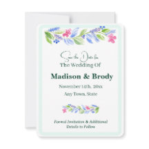 手絵を描水色の花DATE写真を保存