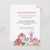 手絵を描水色エキゾチック結婚花 エンクロージャーカード (正面/裏面)