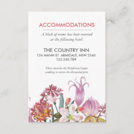 手絵を描水色エキゾチック結婚花 エンクロージャーカード