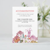 手絵を描水色エキゾチック結婚花 エンクロージャーカード (スタンド正面)