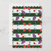 手絵を描水色フルーツサンキューカード- Fu サンキューカード (裏面)