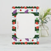 手絵を描水色フルーツサンキューカード- Fu サンキューカード (スタンド正面)