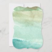 手絵を描水色 招待状 (裏面)