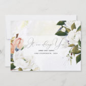 手絵を描油花結婚式招待状 招待状 (正面)