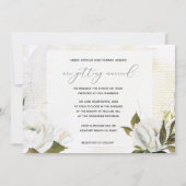 手絵を描油花結婚式招待状 招待状 (裏面)