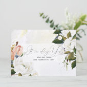 手絵を描油花結婚式招待状 招待状 (スタンド正面)