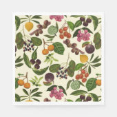 手絵を描異国熱帯果実の模様 スタンダードランチョンナプキン (正面)