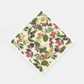 手絵を描異国熱帯果実の模様 スタンダードランチョンナプキン (角)