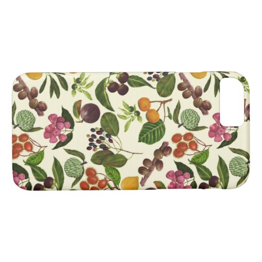 手絵を描異国熱帯果実の模様 Case-Mate iPhoneケース (裏面(横))