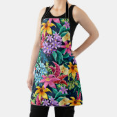 手絵を描異国花柄–23001 エプロン (インサイチュ)