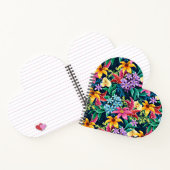 手絵を描異国花柄–23001 ノートブック (内部)