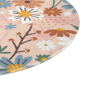 手絵を描花柄–23136 カッティングボード (角)