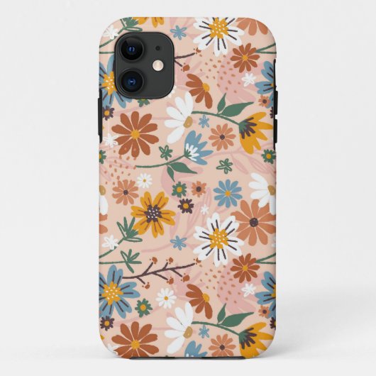 手絵を描花柄–23136 Case-Mate iPhoneケース (裏面)