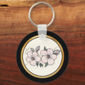 手絵を描花 キーホルダー (正面)