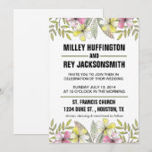 手絵を描花 招待状 (正面/裏面)