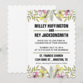 手絵を描花 招待状 (正面/裏面)