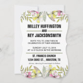 手絵を描花 招待状 (正面)