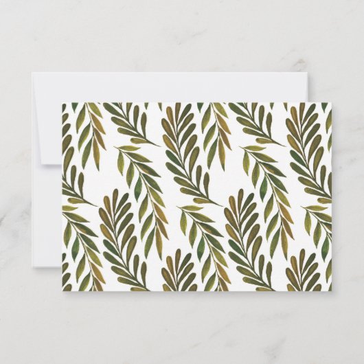 手絵を描葉サンキューカード 招待状 (裏面)