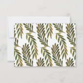 手絵を描葉披露宴 招待状 (裏面)