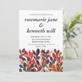 手絵を描葉結婚式招待状 招待状 (スタンド正面)