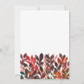 手絵を描葉結婚式招待状 招待状 (裏面)