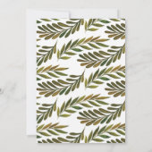 手絵を描葉結婚式招待状 招待状 (裏面)