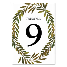 手絵を描葉表番号 テーブルナンバー