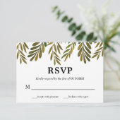 手絵を描葉RSVPカード 招待状 (スタンド正面)