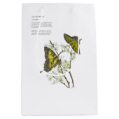 手絵を描蝶抱き枕 ミディアムペーパーバッグ (正面)